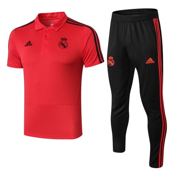 Polo Conjunto Completo Real Madrid 2018-2019 Rojo Negro